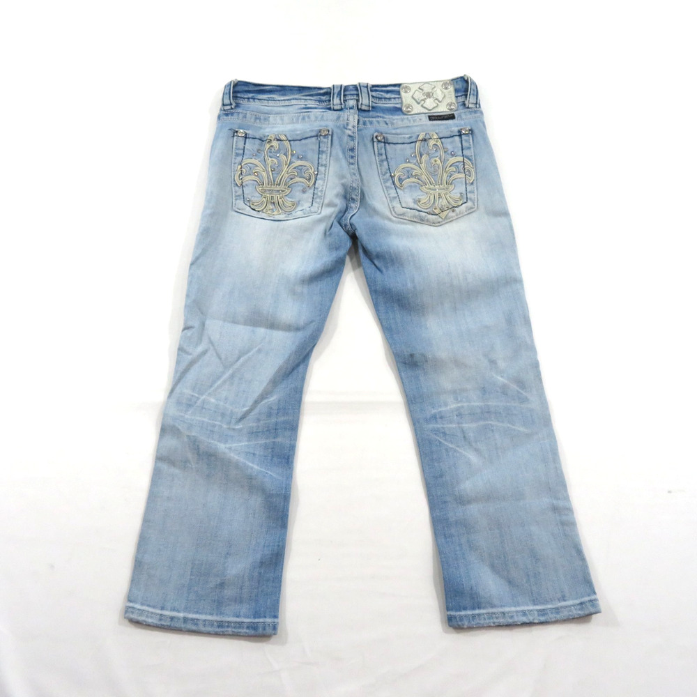 Miss Me Blue Jeans JY5110P Capri Sz 28 Measured 30x23